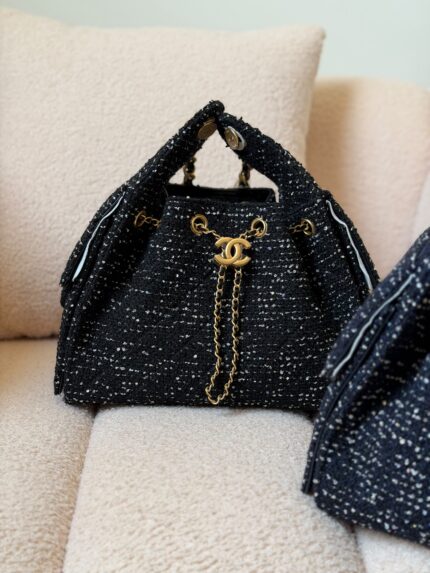 Chanel Tweed Bucket Bags