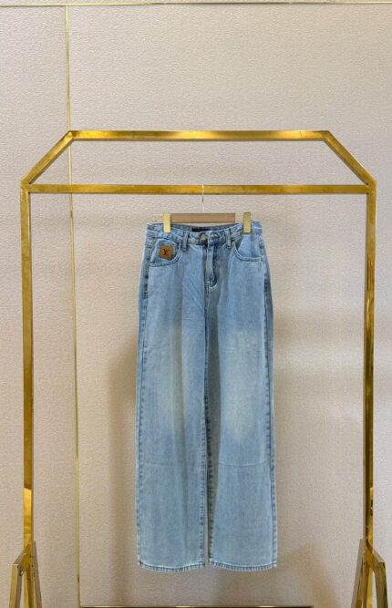 Louis Vuitton Wide-Leg Denim Jeans