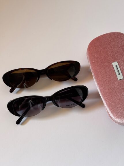 Miu Miu Oval Cat-Eye Sunglasses