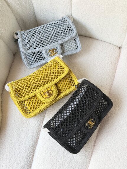Chanel Crochet Mesh Classic Flap Bags
