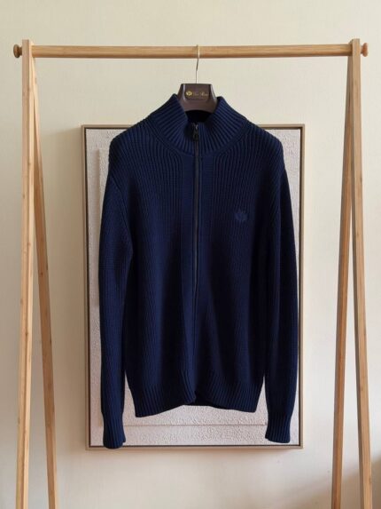 Loro Piana Ribbed Zip-Up Sweaters