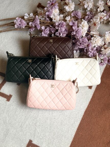 Chanel Quilted Chain Pouches