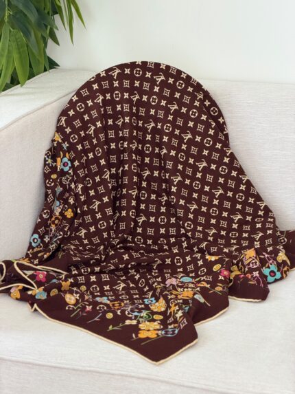 Louis Vuitton Monogram Floral Silk Square Shawls