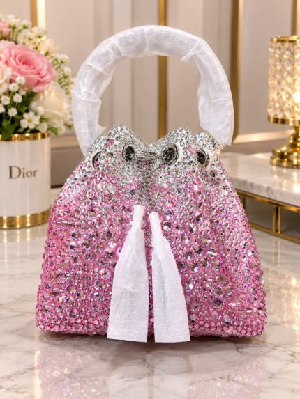 Jimmy Choo Bon Bon Crystal Bucket Bags