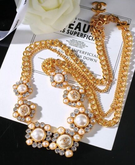 Chanel Pearl Crystal Chain Belt