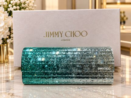Jimmy Choo Sweetie Glitter Acrylic Clutches