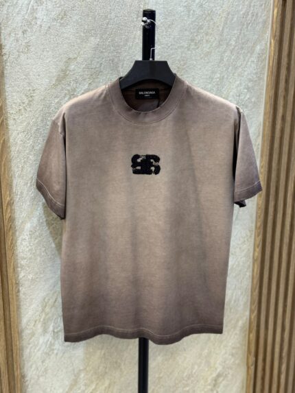 Balenciaga BB Crystal Logo T-Shirts