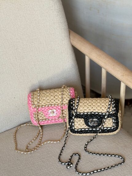 Chanel Flap Raffia Crochet Bags