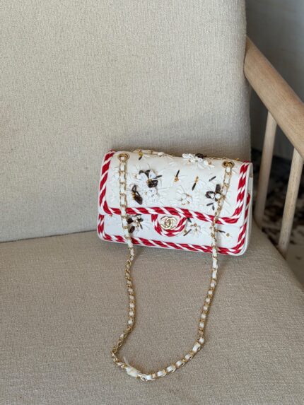 Chanel Flap Floral Embroidery Bag