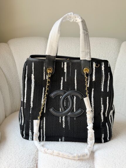 Chanel Deauville Tweed Tote Bags