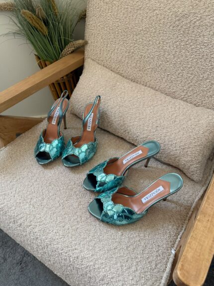 Aquazzura Galactic Mermaid Slingback Pumps