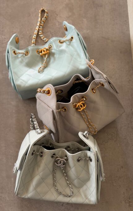 Chanel Quilted Drawstring Bucket Bags