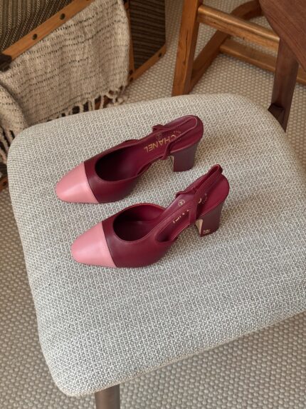 Chanel Two-Tone Slingback Pumps