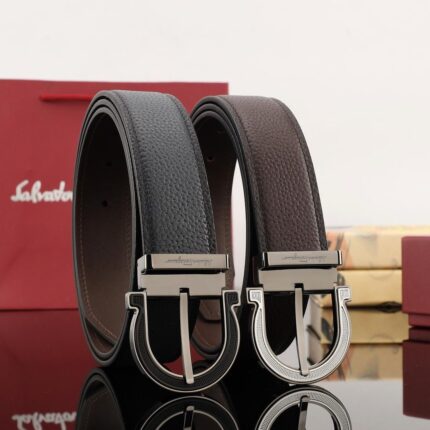 Ferragamo Signature Pin-Buckle Reversible Belts