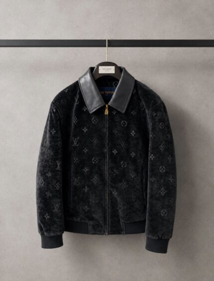 Louis Vuitton Monogram Velvet Blouson Jacket