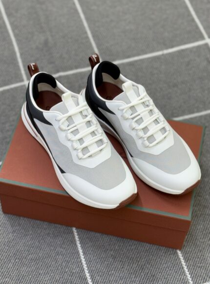 Zegna Technical Suede Runners Sneakers