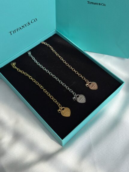 Tiffany & Co Heart Tag Chain Bracelets