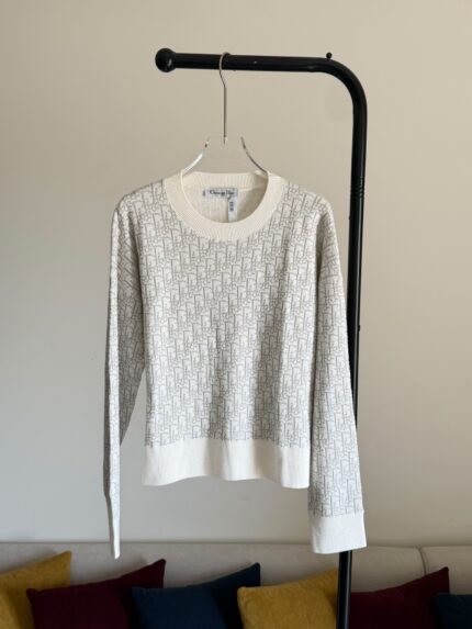 Christian Dior Oblique Jacquard Knit Sweater