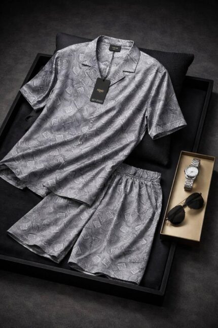 Fendi Paisley FF Logo Silk Co-Ord Set