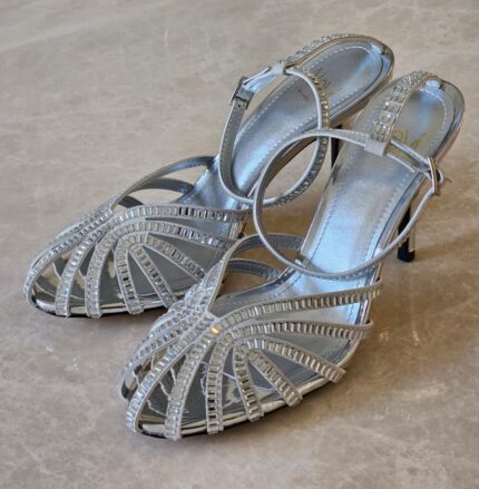 Alevi Milano Baguette Crystal Embellished Sandals