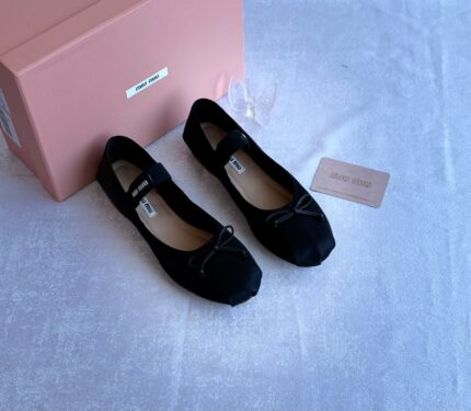 Miu Miu Satin Ballerina Flats