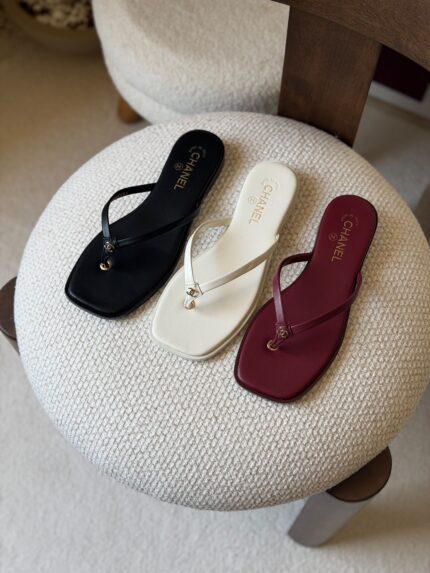 Chanel Classic CC Thong Sandals