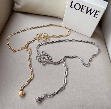 Loewe Anagram Pebble Chain Belts