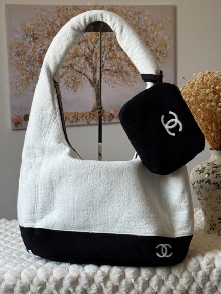 Chanel Terry Cloth Beach Hobo Bag