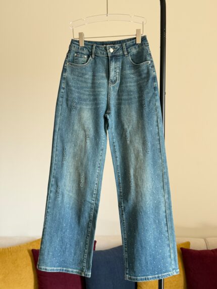 YSL Wide-Leg Jeans