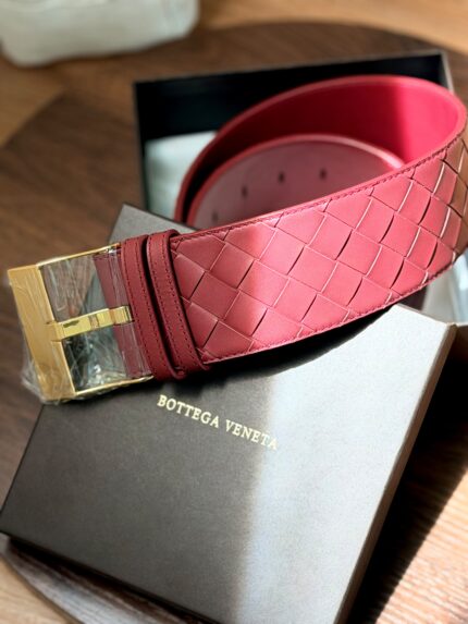 Bottega Veneta Intrecciato Wide Leather Belts