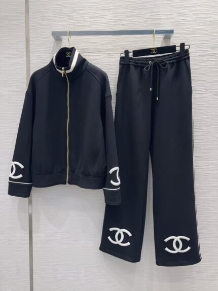 Chanel Classic Logo 2-Piece Tracksuit Set