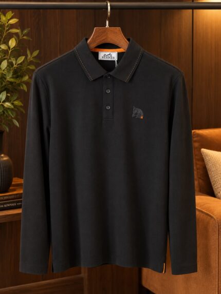 Hermès Long Sleeve Polo Shirts