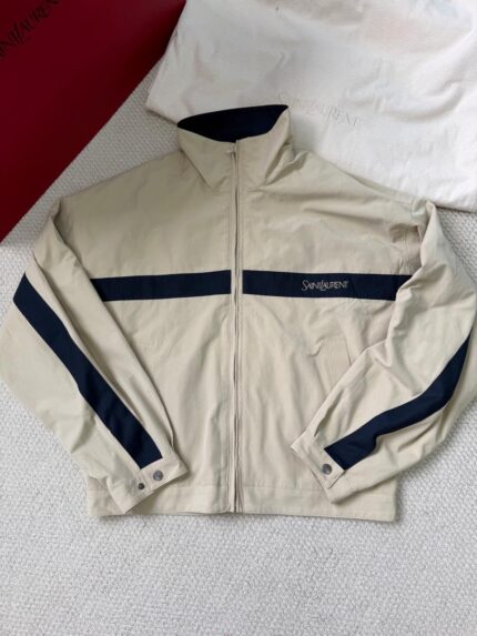 YSL Iconic Striped Track Jacket