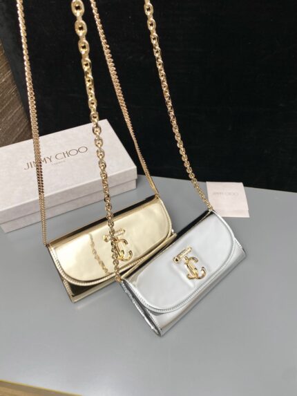 Jimmy Choo Varenne Avenue Chain Wallets on Chain