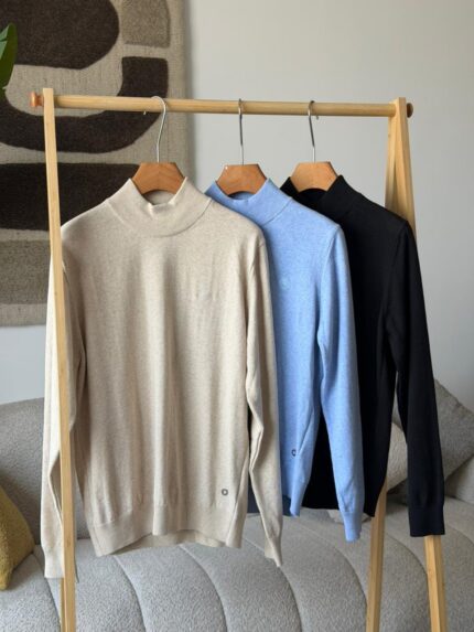 Loro Piana Cashmere Mock Neck Sweater