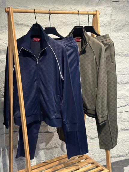Gucci GG Jacquard Velvet Tracksuit Sets