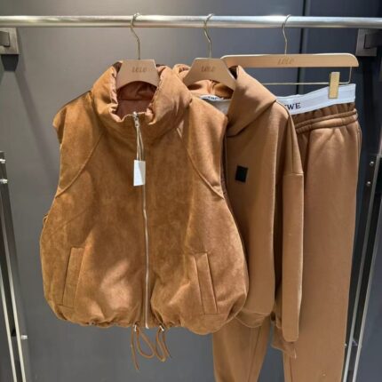 Loewe 3-Piece Suede Puffer Sets