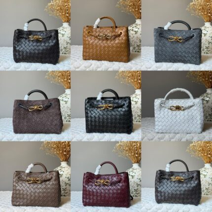 Bottega Veneta Small Andiamo Woven Top-Handle Bags