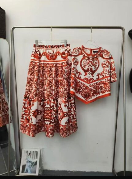 Dolce & Gabbana Majolica Print Co-ord Set