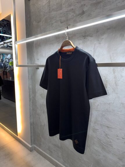 Loro Piana Logo Embroidery T-Shirts