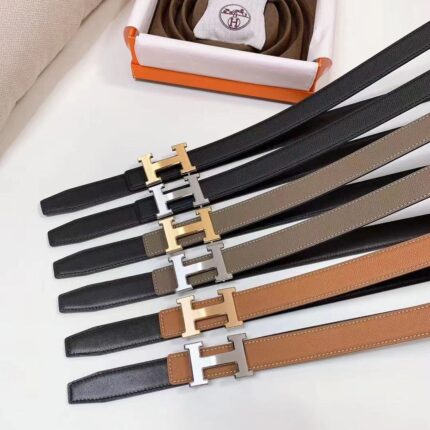 Hermes Constance Reversible Leather Belts