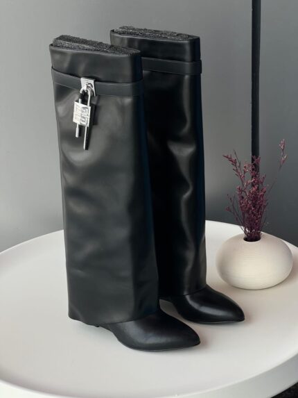 Givenchy Shark Lock Knee-High Boots