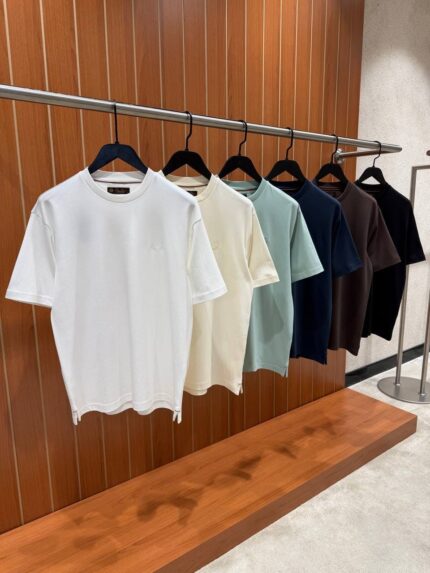Loro Piana Embroidered Logo T-Shirts