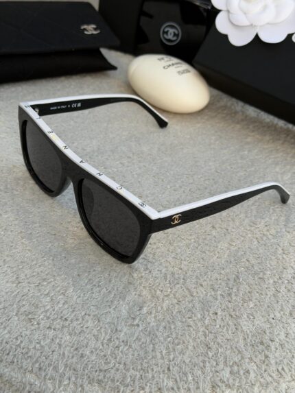 Chanel Two-Tone Logo Sunglasses