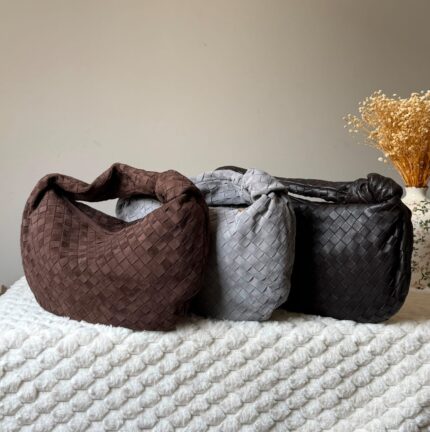 Bottega Veneta Mini Jodie Intrecciato Woven Hobo Bags