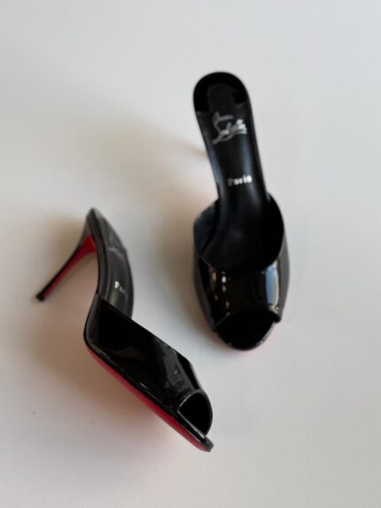 Christian Louboutin Me Dolly Peep-Toe Patent Mules