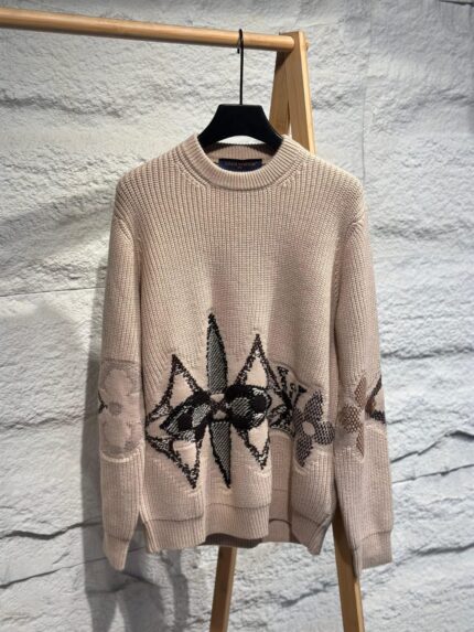 Louis Vuitton Intarsia Graphic Wool Sweater