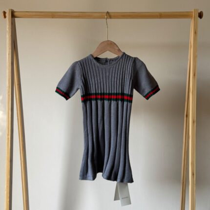 Gucci Girls Ribbed Knit Dresses