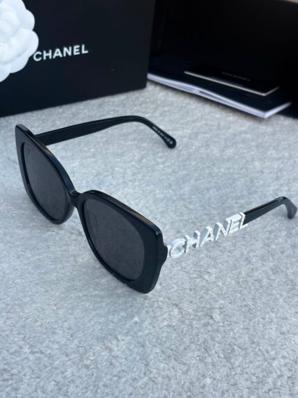 Chanel Black Cat-Eye Sunglasses