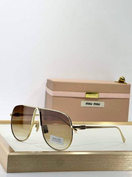 Miu Miu Aviator Shield Sunglasses